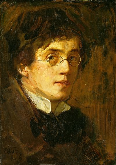 Auto-retrato de Hjalmer Eilif Emanuel Peterssen